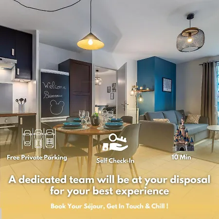 شقة Chez Stephane & Sophie - 10min Disneyland, Free Parking, Big Garden